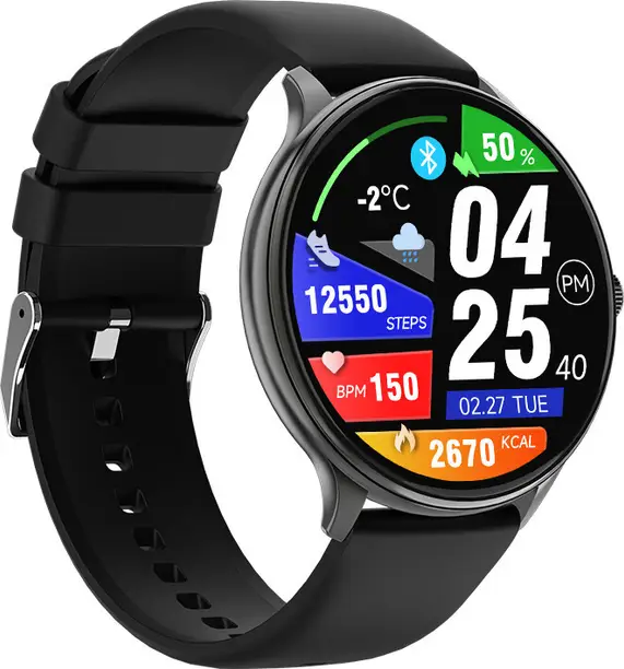 Nervfit Activ Pro 1.39'' TrueColor+ LED, BT, HR, Sp02, BP, Calorie, Steps