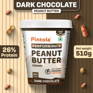 Pintola Dark Chocolate Peanut Butter (Creamy) | Vegan Protein  (510 g)