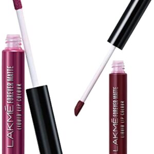 Lakmé Forever Matte Liquid Lip Colour  (Wine Glow, 5.6 ml)