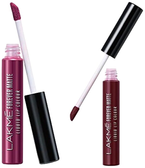 Lakmé Forever Matte Liquid Lip Colour  (Wine Glow, 5.6 ml)