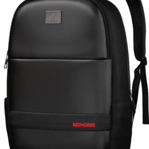 Small 20 L Laptop Backpack With 15.6 Inch Sleeve PU Leather Laptop