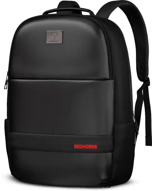 Small 20 L Laptop Backpack With 15.6 Inch Sleeve PU Leather Laptop