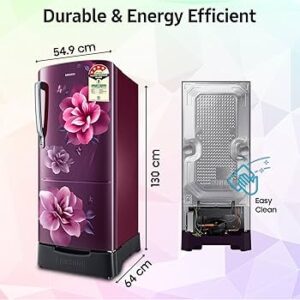 Samsung 183 L Direct Cool Single Door 4 Star Refrigerator with Base Drawer with Digital Inverter