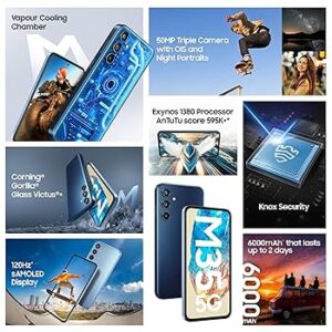 Samsung Galaxy M35 5G (DayBreak Blue, 128 GB)  (8 GB RAM)