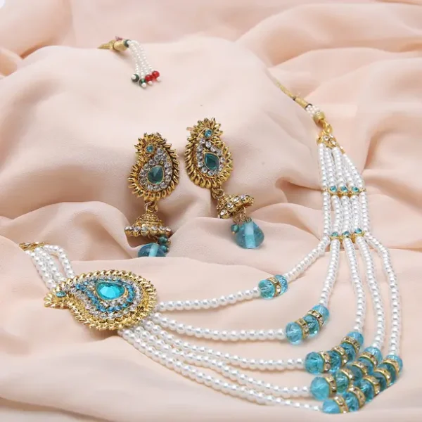 Alloy Gold-plated Multicolor Jewel Set  (Pack of 1)